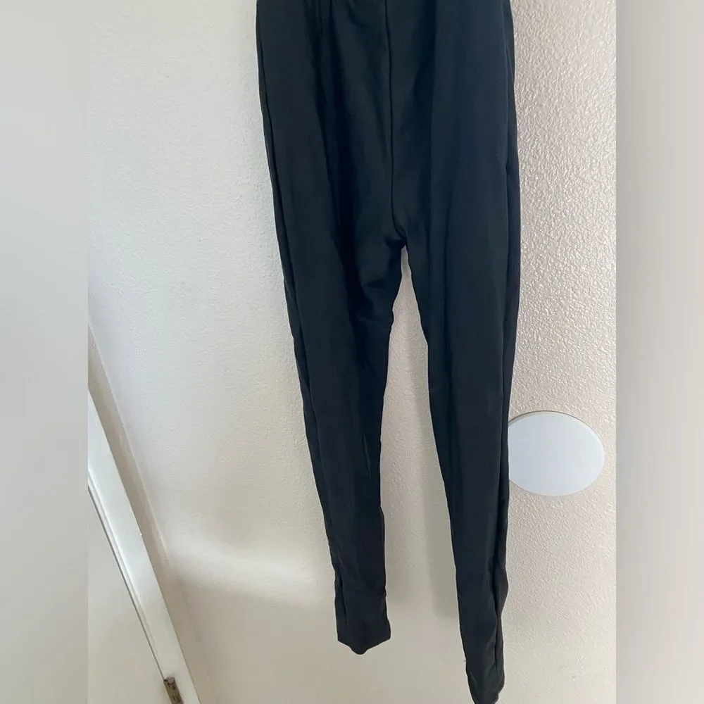 Glamour solo dance costume white black tux jumpsuit embellished LC-large child